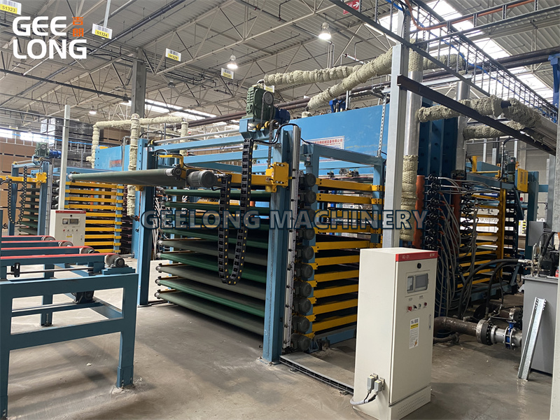 Автоматическая линия горячего прессования ламината ламината (5)